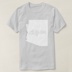 Camiseta com o formato do estado do Arizona