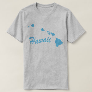 Camiseta com o formato do estado do Havaí