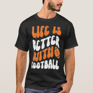 Camiseta Com o jogo de futebol americano no 1º dia