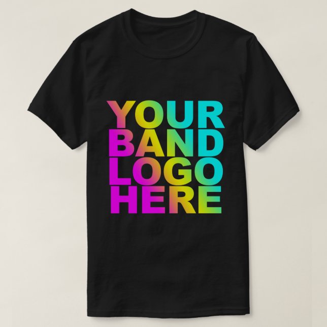 CAMISETA COM O LOGO DA SUA BANDA (Frente do Design)