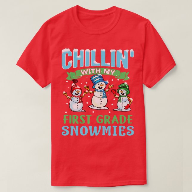 Camiseta Com O Meu Professor De Neve (Frente do Design)