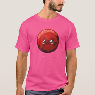 Camiseta Com O Planeta No Estilo Kawaii. Presente Para Astr