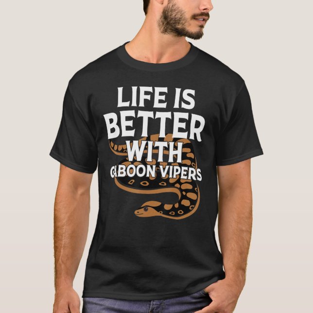 Camiseta Com o proprietário do Cobra de Gaboon Vipers (Frente)