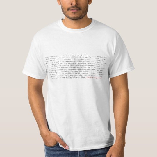 Camiseta com oração São Jorge