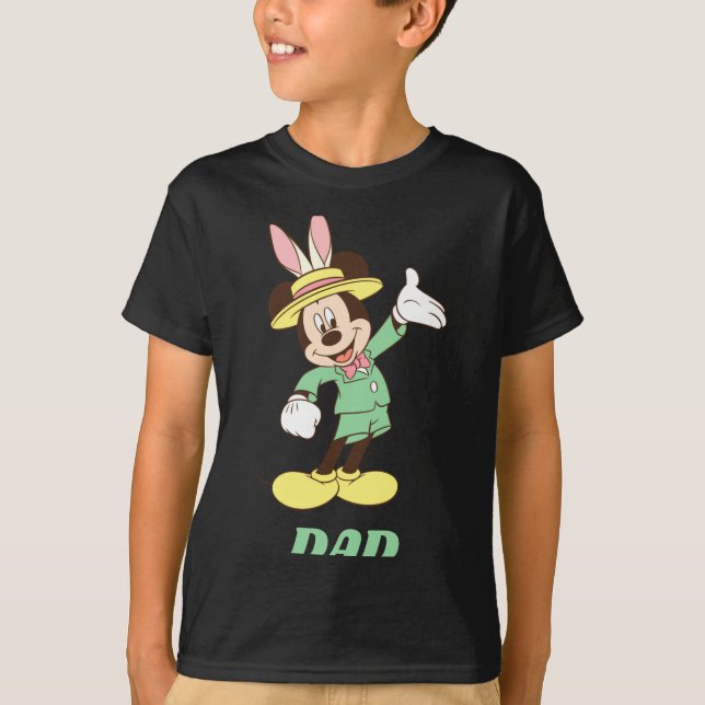 Camiseta Com orelhas de coelho de Páscoa (Frente)