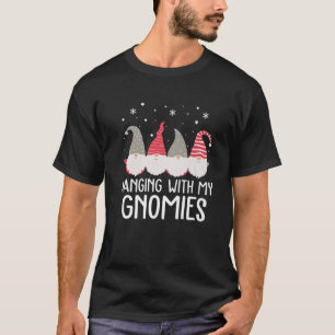 Camiseta Com Os Meus Papais noeis Nórdicos Gnomos Christm