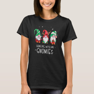 Camiseta Com Os Meus Papais noeis Nórdicos Gnomos Christm