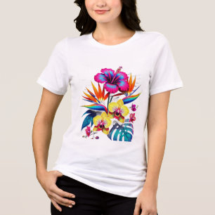 Camiseta com Padrão Botânico Clássico por Toda a P