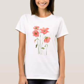 Camiseta com padrão de flor paposa