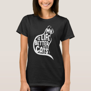 Camiseta Com Pai De Gatos Mãe Gatinho De Gato Bonito