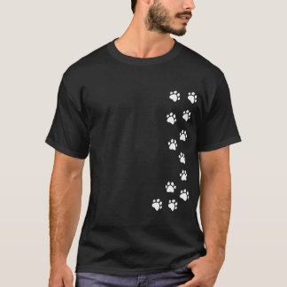 Camiseta com pegada de pata - modelo