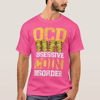 Camiseta Com Perturbação Obsessiva Da Moeda Engraçada Moeda