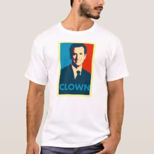 Camiseta com Poster de Palhaço Newsom
