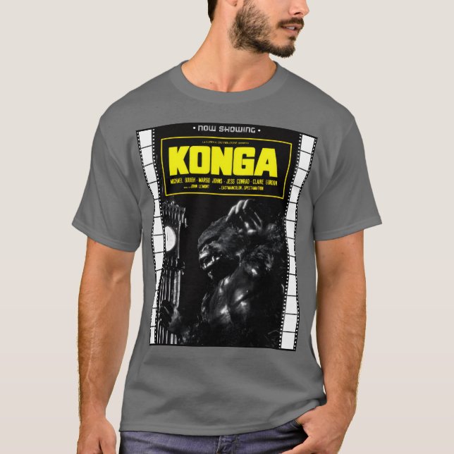 Camiseta com Poster dos anos 60 KONGA (Frente)