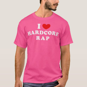 Camiseta Com quem eu amo o Rap duro eu coração Rap duro