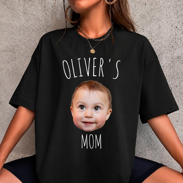 Camiseta com Rosto Personalizado, Foto e Texto Per (Criador carregado)