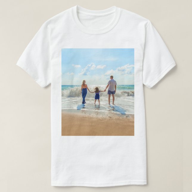 Camiseta com Seu Design de Foto (Frente do Design)