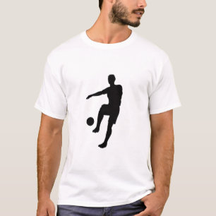 Camiseta com Silhueta de Jogador de Futebol