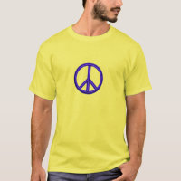 Camiseta com Símbolo da Paz Roxo