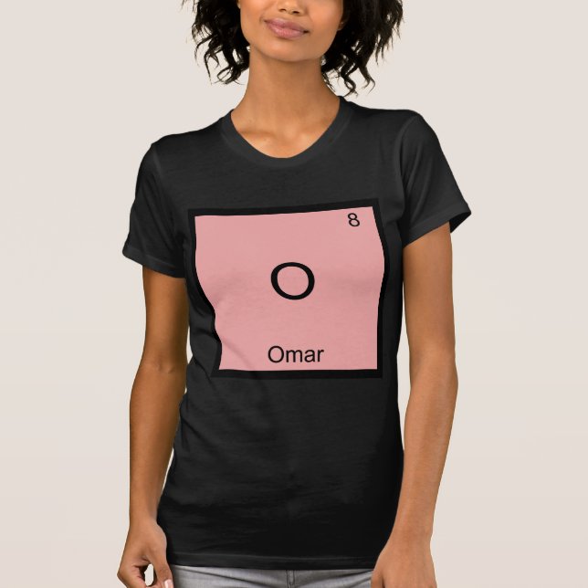 Camiseta com símbolo do elemento químico engraçado (Frente)