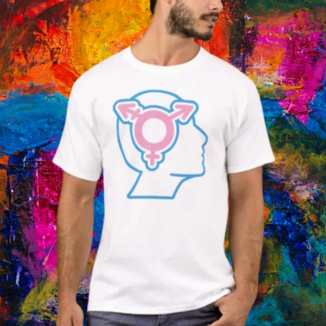 Camiseta com Símbolo do Orgulho Trans (Criador carregado)