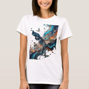 Camiseta com slogan atraente Borboleta Fantasia Pr