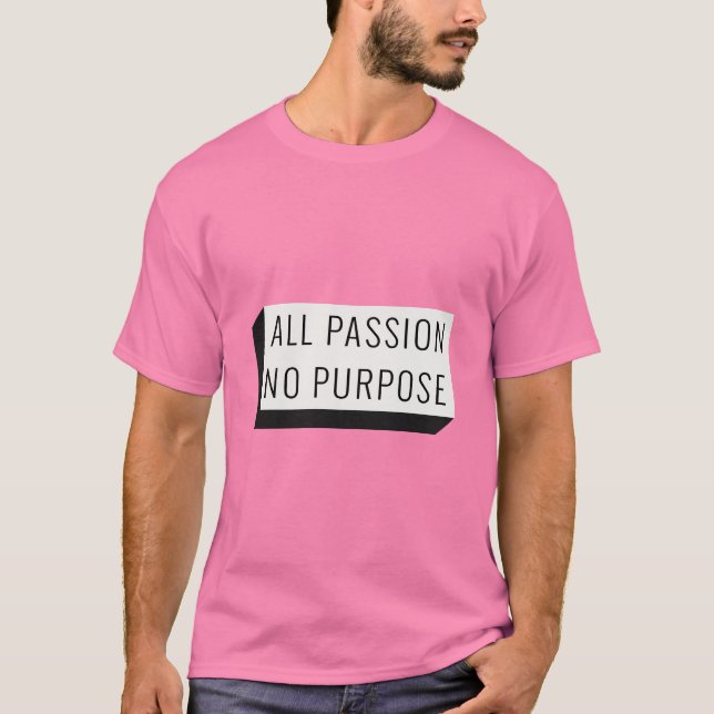 Camiseta com slogan engraçado mas niilista (Frente)