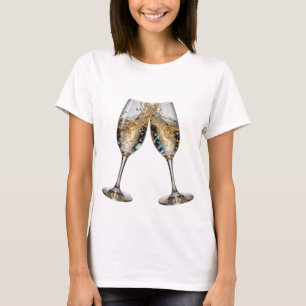 Camiseta com slogan Statement Silver CHEERS TO GOO
