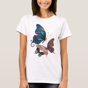 Camiseta com Slogan Vibrante Borboleta Mágica Dour