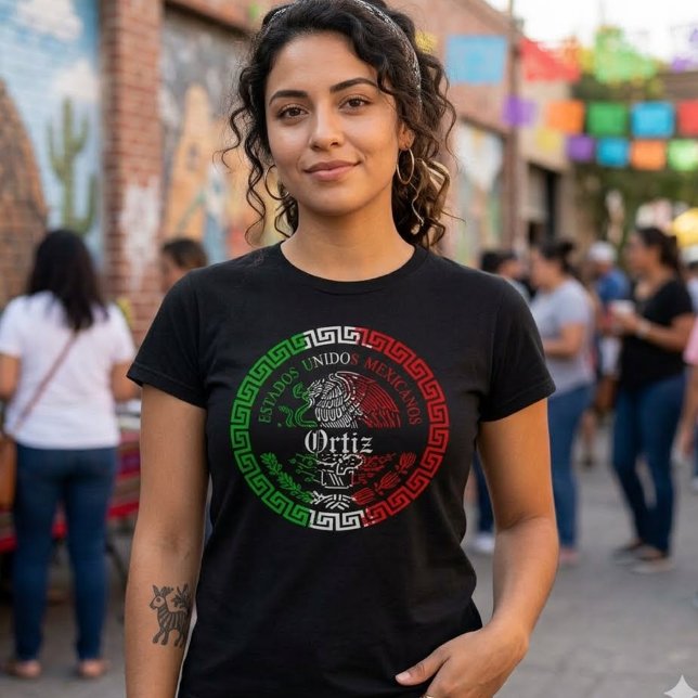 Camiseta com Sobrenome Ortiz (Ortiz Last Name T-shirt)
