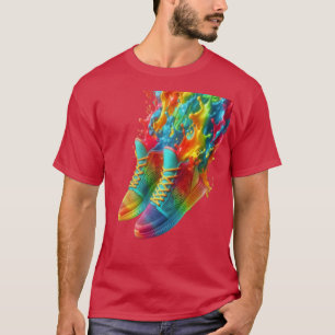 Camiseta com tênis