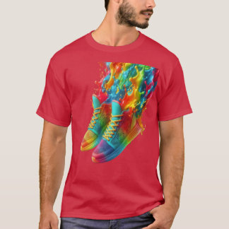 Camiseta com tênis