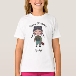 Camiseta com texto Feliz Aniversário