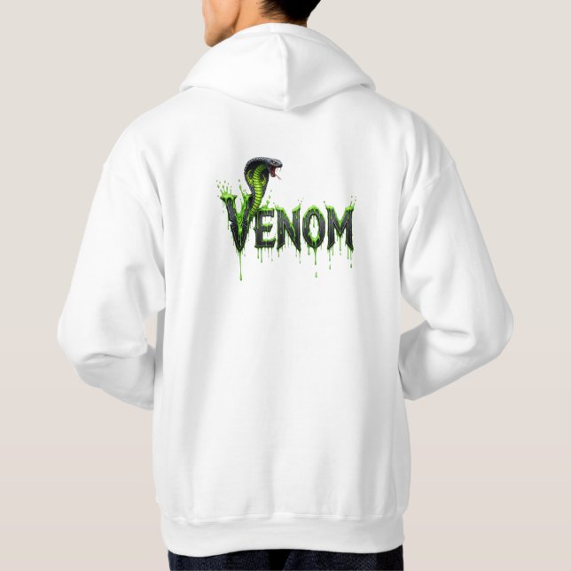 Camiseta com Texto Gráfico de Cobra Veneno Pingand (Verso)