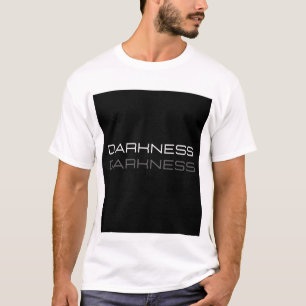 CAMISETA COM TEXTO IMPRESSO DARKNESS.