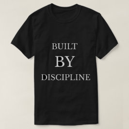 Camiseta com texto motivacional de design Discipli