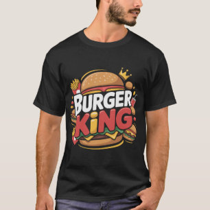 Camiseta com Tipografia Retro do Burger King