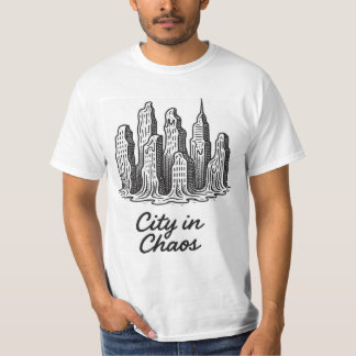 Camiseta com Título Cidade em Caos
