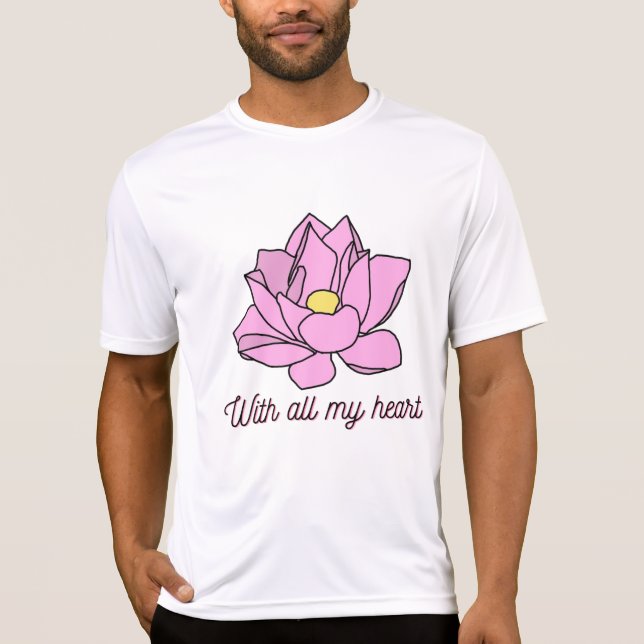 Camiseta Com Toda Minha Arte Rosa (Frente)