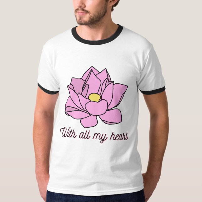Camiseta Com Toda Minha Arte Rosa (Frente)
