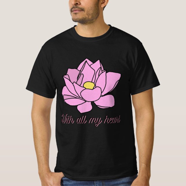 Camiseta Com Toda Minha Arte Rosa (Frente)