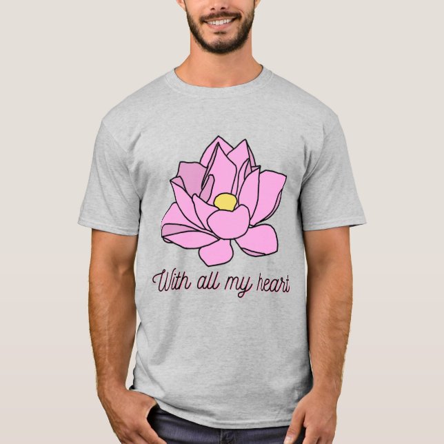 Camiseta Com Toda Minha Arte Rosa (Frente)