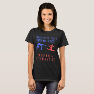CAMISETA COM TODOS OS SACUDIR DE MULHERES GINÁSTICA