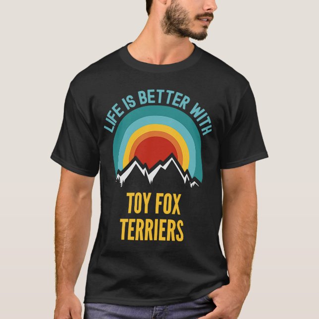 Camiseta Com Toy Fox Terrier Dog Proprietário (Frente)
