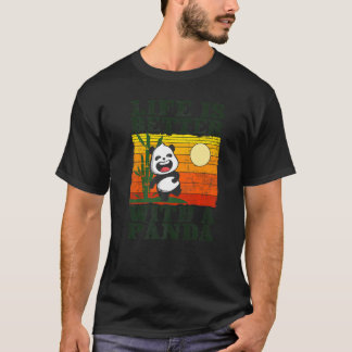 Camiseta Com Um Animal Panda Bear Retro 6