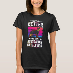 Camiseta Com um Cão Bovino Australiano 2