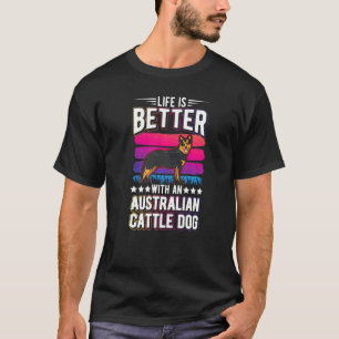 Camiseta Com um Cão de Gado Australiano 1