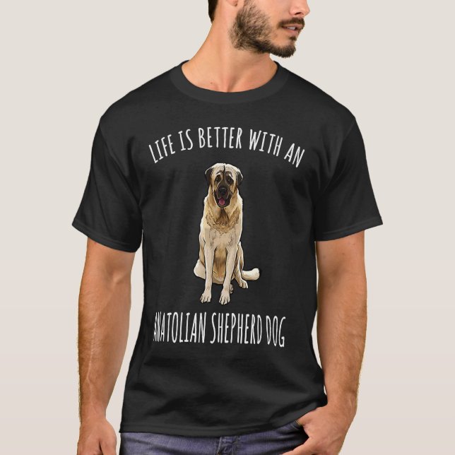 Camiseta Com Um Cão-Pastor Anatólico (Frente)