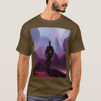 Camiseta com um coração vermelho