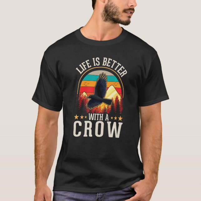 Camiseta com um Crow Raven (Frente)